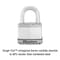 Master Lock 6.34 in. H X 1.34 in. W X 3.91 in. L Steel Ball Bearing Locking Weather-Resistant Padloc M5XKADCCSEN - alternate 8